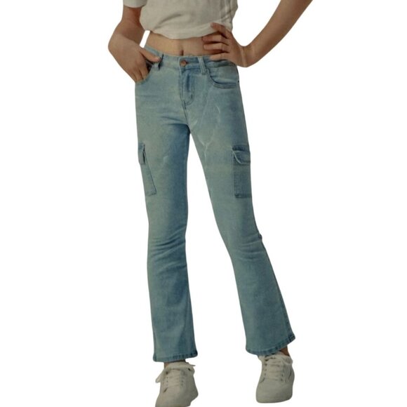 Denim Diva GIrl's Flare Jeans, size 12, NWT - Picture 1 of 11